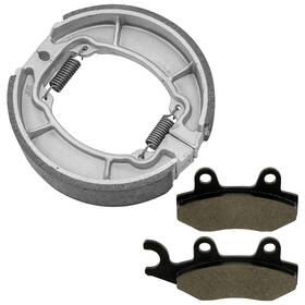 Fl4260bs116hy Caltric For Honda Cmx250c Cmx250c2 Rebel 250 96-04 Front Brake Pads Rear Shoes