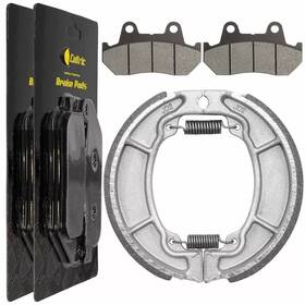 Fl4262bs116hy Caltric For Honda Xl600v Transalp 1987 1988 89 90 Front Brake Pads And Rear Shoes
