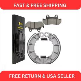 Fl4466bs122hy Caltric For Honda Vt1100c Shadow 1100 1987-1992 1993 Front And Rear Brake Pads Shoes