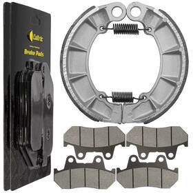 Fl4470bs122hy Caltric For Honda Vt700c Shadow 700 1986 1987 Front Brake Pads And Rear Shoes