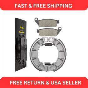 Fl4481bs122hy Caltric Front Brake Pads Rear Shoes For Honda Vt750c Shadow Ace750 Deluxe 02 03
