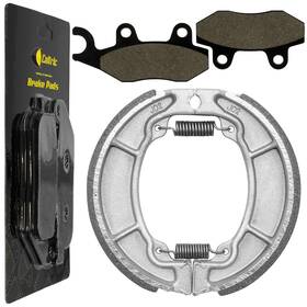 Fl4756bs116hy Caltric Front Brake Pads And Rear Shoes For Honda Cmx250c Cmx250x Rebel 2005-2016