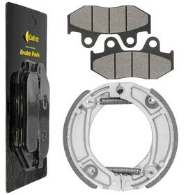 Caltric Fl4946bs136hy For Honda Xr600r 1983 1984 1985 1986 1987 Front Brake Pads And Rear Shoes