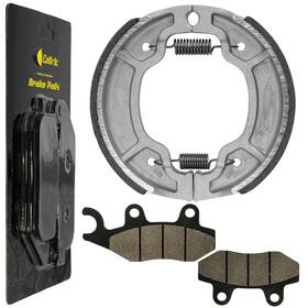 Caltric Fl5110bs142hy Front Brake Pads And Rear Shoes For Yamaha Ttr230 Tt-r230 2005-2020