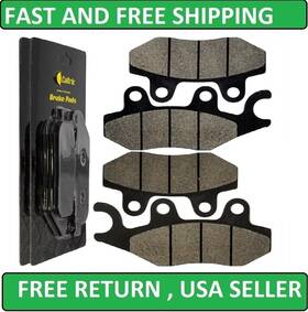 Mp104aa2001 Caltric Front Rear Brake Pads For Kawasaki Kl650 Klr650 2008-2024