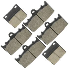 Mp123aa2018 Caltric Front And Rear Brake Pads For Kawasaki Zx11 Zx-11 Ninja Zx1100 1993-2001
