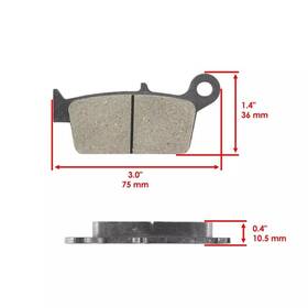 59300-13860 Caltric Mp126aa2015 Front Rear Brake Pads For Suzuki Dr-z400sm Drz400sm 2005-2018 /