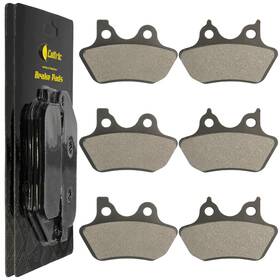 Mp136aa2016 Caltric Front Rear Brake Pads For Harley Davidson Flhx 1450 Street Glide 2006