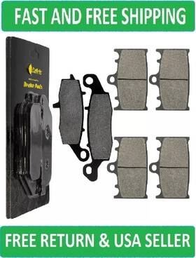 Mp144aa2045 Caltric New Front And Rear Brake Pads For Kawasaki Vulcan 2000 Vn2000 Classic Lt 2007-2010