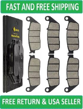 Mp151aa2016 Caltric Front Rear Brake Pads For Honda Vfr750f Vfr 750f Interceptor 750 1990-1997