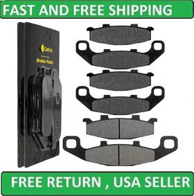 Mp154aa2033 Caltric Front And Rear Brake Pads For Kawasaki Zx400 Gpx400r Gpz400r 1987 1989