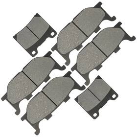 Mp159aa2004 Caltric Front Rear Brake Pads For Yamaha V-star 1100 Classic Xvs1100 2000-2009