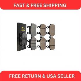 Mp184aa2002 Caltric Front And Rear Brake Pads For Honda Gl1500se Goldwing 1500 Special Edition 88-00