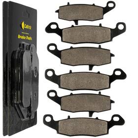 Mp187aa2005 Caltric Brake Pads For Kawasaki Vn1500 Vulcan 1500 Drifter 1999-2005 Front Rear