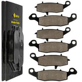 Mp187aa2037 Caltric Brake Pads For Kawasaki Vn1600 Vulcan 1600 Classic 2003-2008 Front Rear