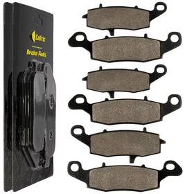 Mp187aa2040 Caltric Front And Rear Brake Pads For Kawasaki Zr750 Zr7s Zr-7s 2001-2005