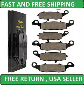 Mp187aa2041 Caltric Front And Rear Brake Pads For Kawasaki Zr750 Zr7 Zr-7 1999 2000 2001