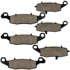 Mp187aa2044 Caltric Front Rear Brake Pads For Kawasaki Vn1500 Vulcan 1500 Nomad Fi 2001-2004