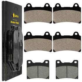 Caltric Mp190aa2005 Front Rear Brake Pads For Yamaha Fj1200 Fj12 1989 1990 1991 1992