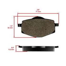 Caltric Mp235aa1005 Rear Brake Pads For Yamaha Yz125 Yz250 Competition 125 250 1988
