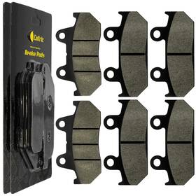 Mp240aa2007 Caltric Front And Rear Brake Pads For Honda Cbr600f Cbr 600f Hurricane 1987-1990