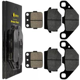 Mp241aa2008 Caltric Front And Rear Brake Pads For Kawasaki Ksf250 Mojave 250 1987-1996