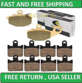 Mp242aa2015 Caltric Front And Rear Brake Pads For Kawasaki Zx600 Ninja Zx-6r 2007-2013