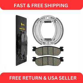 Mp255aa2001 Caltric Front Brake Pads And Rear Shoes For Yamaha Tw200 Trailway 200 2001-2024