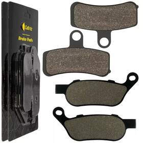 Mp268aa2001 Caltric Front Rear Brake Pads For Harley Davidson Fld Dyna Switchback 2012-2016