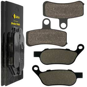 Mp268aa2009 Caltric Front And Rear Brake Pads For Harley Davidson Fxdb Dyna Street Bob 2008-2017