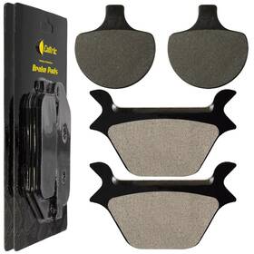 Mp276aa2016 Caltric Front Rear Brake Pads For Harley Davidson Flstc Heritage Softail Classic 1989-99