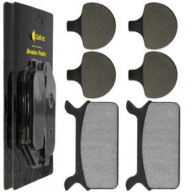 Mp276aa2033 Caltric Front Rear Brake Pads For Harley Davidson Flhtc Electra Glide Classic 1984-1999