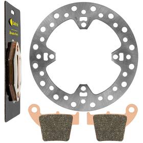 Sp172 Caltric Ds124 Rear Brake Disc Rotor With Sintered Pads For Honda Crf450x Crf450 2005 2006-2007
