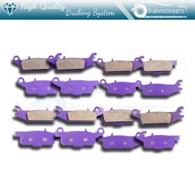 Bre991284ke Carbon Fiber 8 Pairs Brake Pads For Yamaha Yfm550fgp 4x4 Fi Eps Grizzly 550