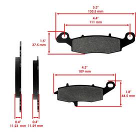 Hu7523mp145lr Celox For Kawasaki Vulcan 1700 Vn1700 Voyager Abs 2009-2019 Front And Rear Brake Pads