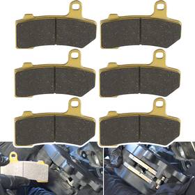 Fa409 Ch-auto 409/409 Front And Rear Brake Pads For 2008-2018 Harley Davidson Flhx Street Glide