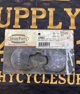 44032-79 Chome Specialties 130053 Nos Harley Brake Pads 44098-77 Chrome Narrow Glide Fx Xl