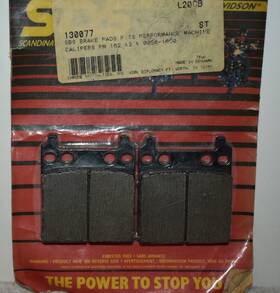 1720-0197 Chrome Specialties Organic Fiber Brake Pads For Performance Machine 162 X 2 H1
