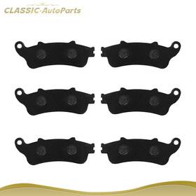 C84442801aps Classic Autoparts Front Rear Carbon Fiber Brake Pads 01-2011 For Honda Gl 1800 1800a Abs Goldwing