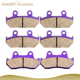 C99123601aps Classic Autoparts Front Rear Carbon Fiber Brake Pads For 1988-2000 Honda Gl 1500 Se/a/i Goldwing