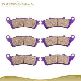 C99124701aps Classic Autoparts Front Rear Carbon Fiber Brake Pads 01-2011 For Honda Gl 1800 1800a Abs Goldwing