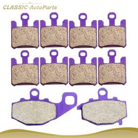 C99124901aps Classic Autoparts Front And Rear Carbon Fiber Brake Pads For 2003-2006 Kawasaki All Ninja Zx6r