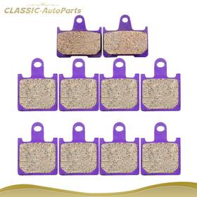 C99129601aps Classic Autoparts Front Rear Carbon Fiber Brake Pads For 12-14 Kawasaki Zx1400e Ninja Zx14r Fa417