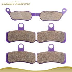 Classic Autoparts C99130601aps F R Carbon Fiber Brake Pads For Harley-davidson Dyna Fat Bob Fxdf 2008-2012