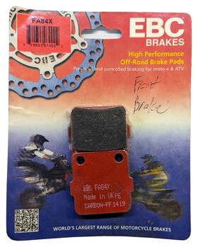 Fa84x-6 Cru Products Red Off Road For Ebc Brake Pad Fits Honda Front Cr80r Rb Cr85r Crf150r Fa84x