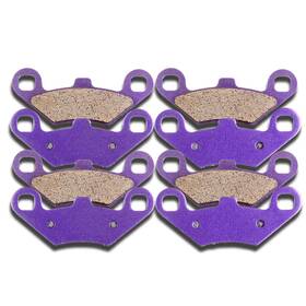 11115596 Cssunny 4 Pairs Of Front And Rear Brake Pads For 2008-2011 500 Sportsman Touring H.o