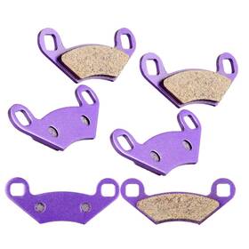 11115615 Cssunny 3 Pairs Of Front And Rear Brake Pads For 2010-2014 Polaris Sportsman 550