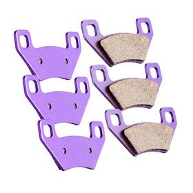 11115627 Cssunny 6pcs Carbon Fiber Brake Pads For Arctic Cat 250 2x4/4x4 2005-2009 Front And Rear