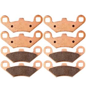 11115632 Cssunny 4 Pairs Front And Rear Brake Pads For Polaris Sportsman 400 4x4 Ho 2008-2011