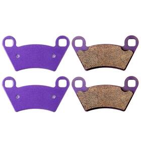 11115637 Cssunny 2 Pairs Front Brake Pads For 2011-2014 Polaris Ranger 900 Diesel Carbon Fiber